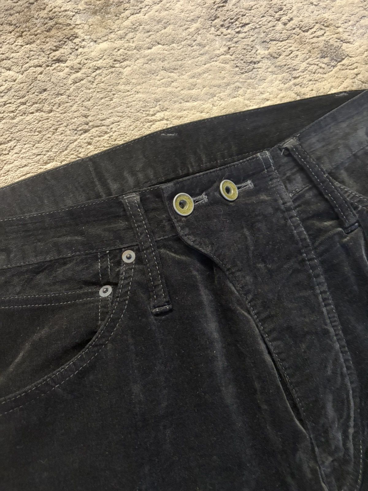 Le Grande Bleu (L.G.B.) LGB - Lazy Wolf Black Velvet Flare Jeans Size US 32 / EU 48 - 2 Thumbnail