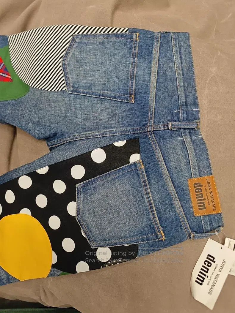 Junya Watanabe JUNYA WATANABE size S Patchwork Denim Jeans Size 23" - 5 Thumbnail