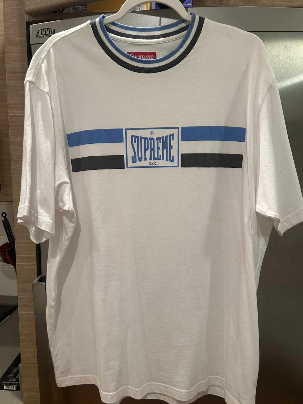 Supreme Supreme Warm Up Stripe Short-Sleeve Top Size US L / EU 52-54 / 3 - 5 Thumbnail