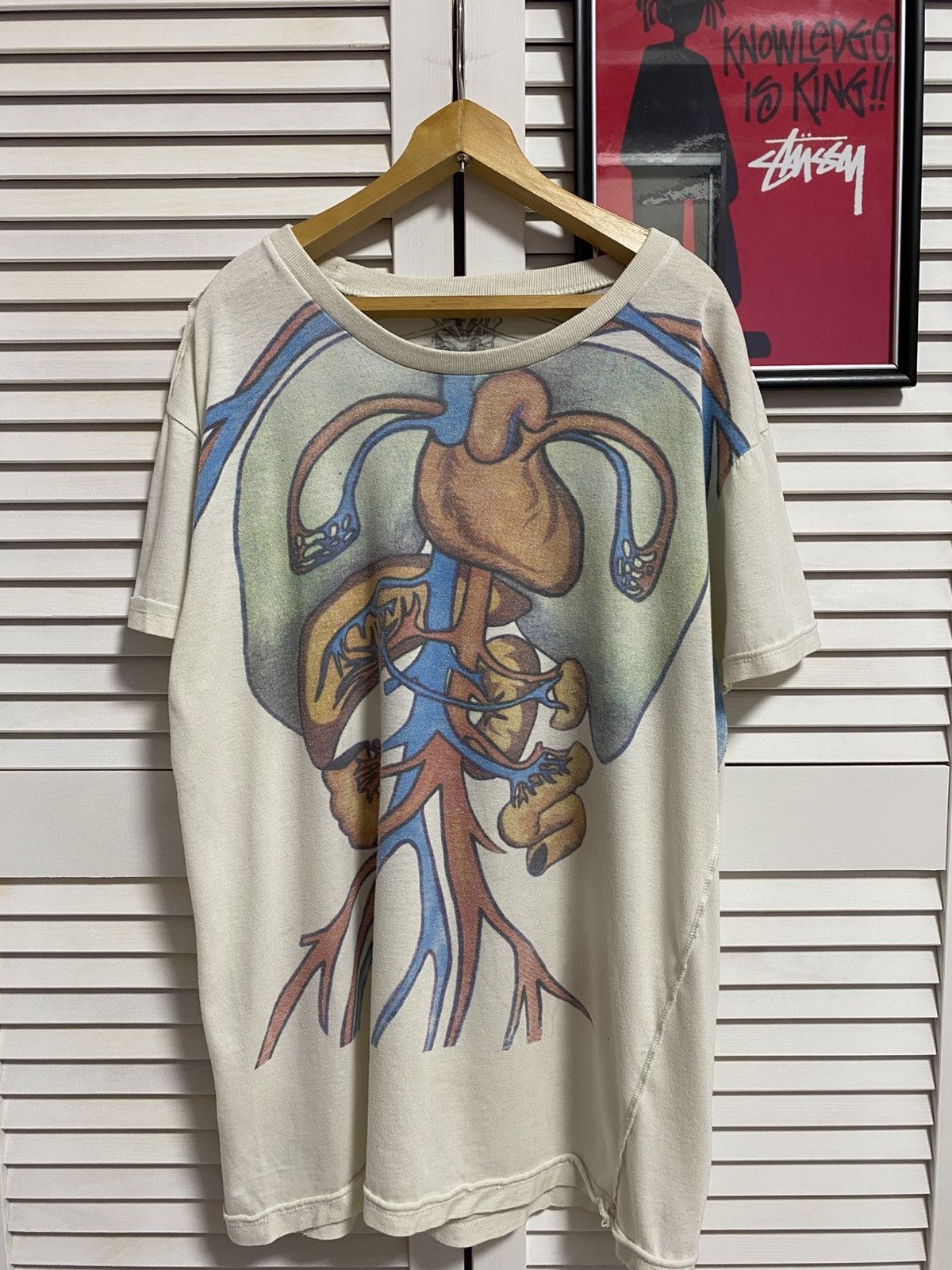 Hysteric Glamour Vintage Y2k T-Shirt Anatomy Organ Skeleton Tee Rare 80s Tee Size US M / EU 48-50 / 2 - 2 Thumbnail