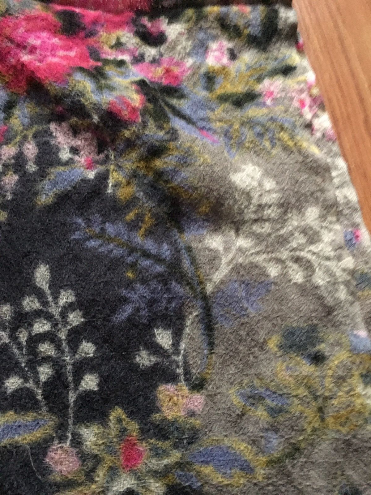 COPENHAGEN STUDIOS EPICE Paris Copenhagen Floral Wool Large Scarf Shawl Size ONE SIZE - 9 Thumbnail
