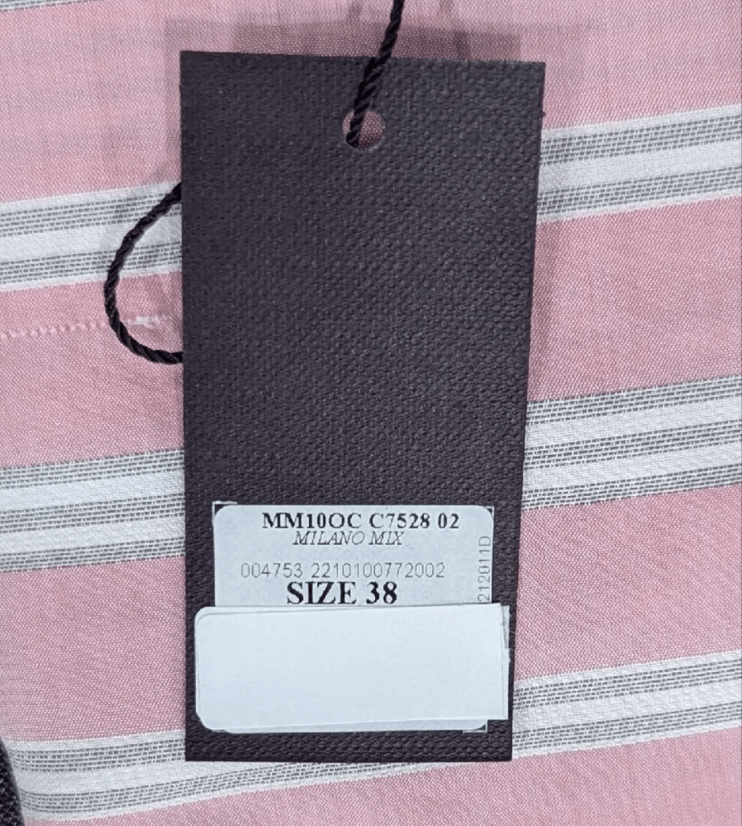 Isaia Isaia Multi Striped Dress Shirt Pink/Multi 38 US 15 Size US S / EU 44-46 / 1 - 6 Thumbnail