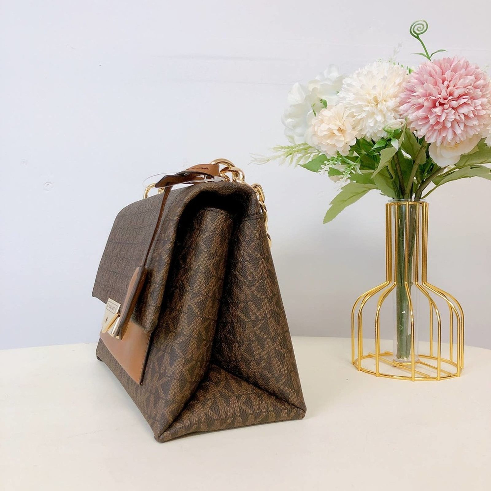 Michael Kors Michael Kors 35F2GOEF8B Cece M Logo Shoulder bag IN BROWN Size ONE SIZE - 4 Thumbnail