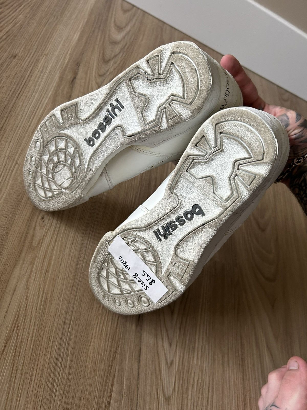 Other 1980s Bossini Basketball Shoes WEARABLE Size US 7.5 / EU 40-41 - 7 Thumbnail
