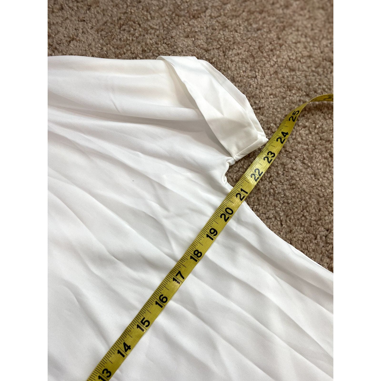 Calvin Klein NWT White Women's Calvin Klein Tunic Blouse M Size M / US 6-8 / IT 42-44 - 4 Thumbnail