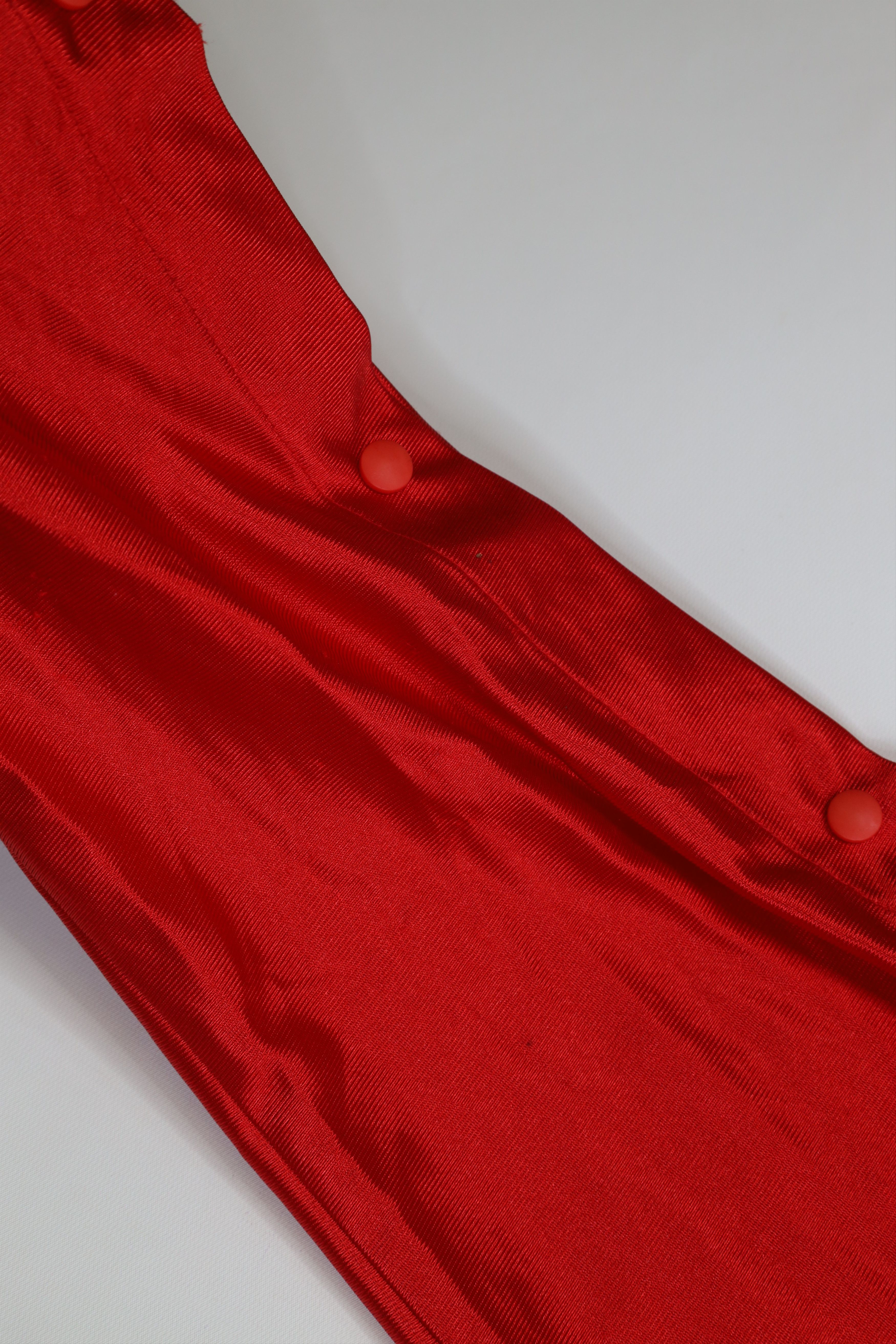 Vintage Vintage 90s Streetwear Tearaway Sweatpants Pants Red Size US 34 / EU 50 - 5 Thumbnail