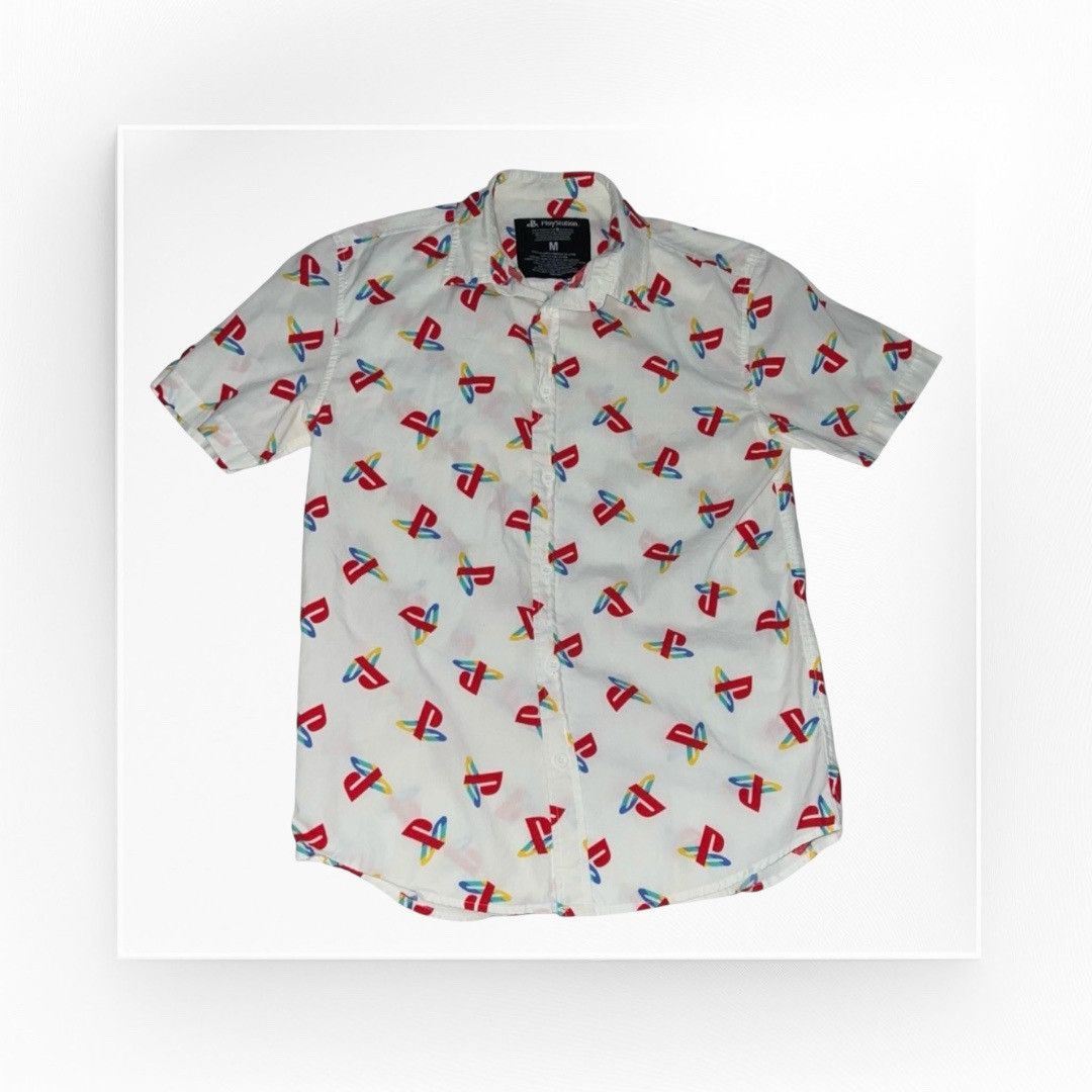 Playstation PLAYSTATION Button Up, Men’s Medium Size US M / EU 48-50 / 2 - 1 Thumbnail