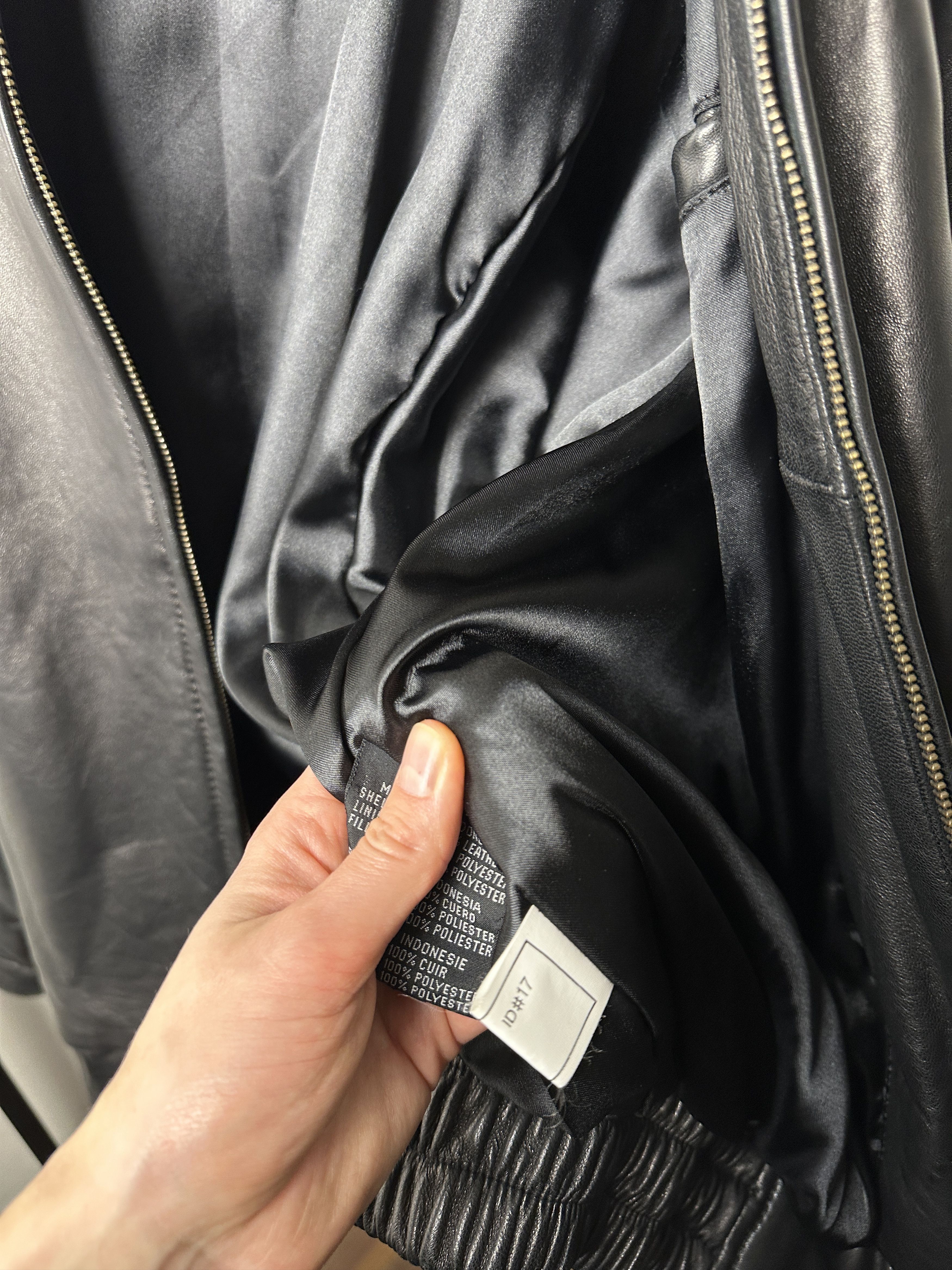 Genuine Leather 1999 Miami Super Bowl Genuine Leather Black Bomber Jacket Size US L / EU 52-54 / 3 - 12 Thumbnail