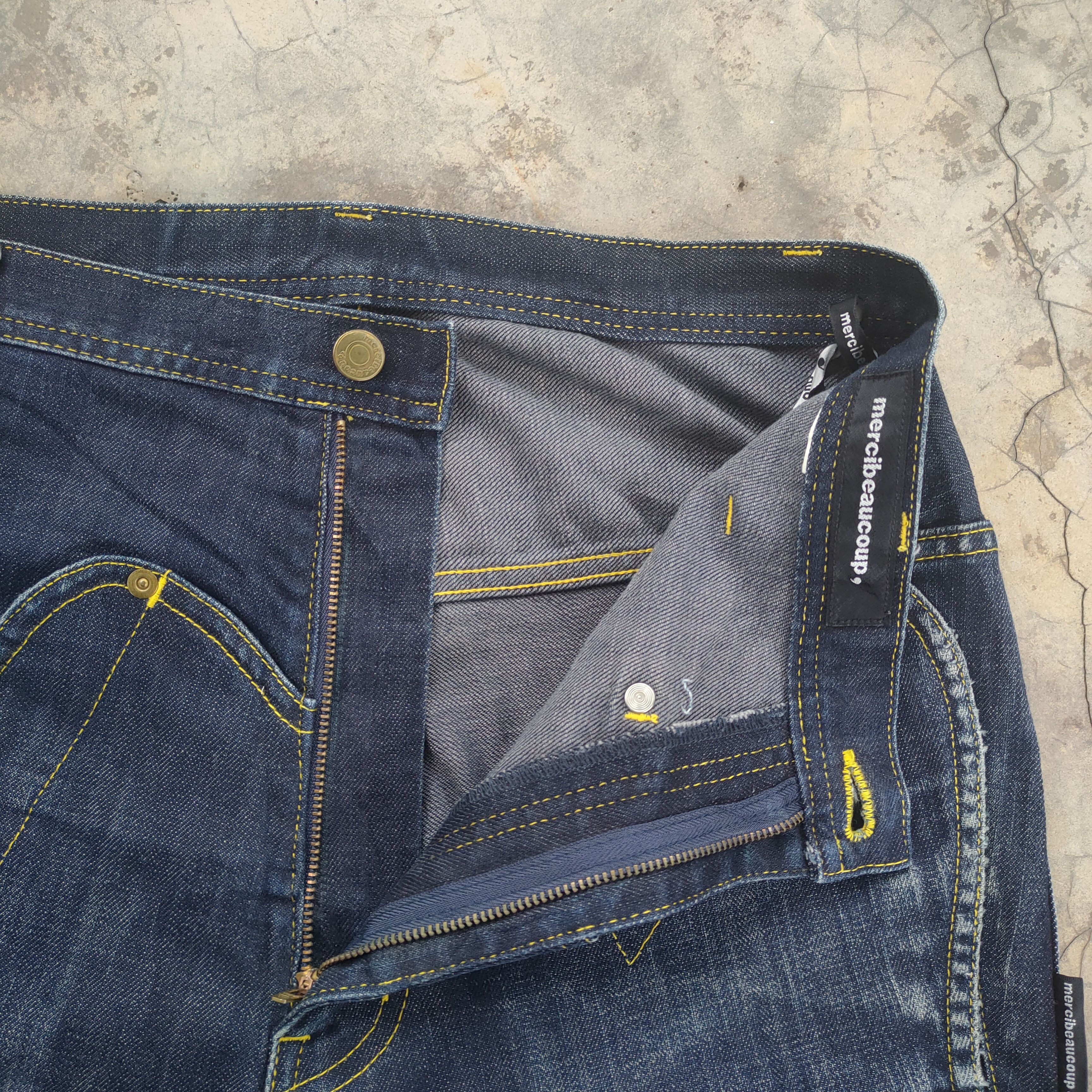 Issey Miyake × Jean × mercibeaucoup MERCIBEAUCOUP BY ISSEY MIYAKE JEAN DENIM PANTS Size US 32 / EU 48 - 10 Thumbnail