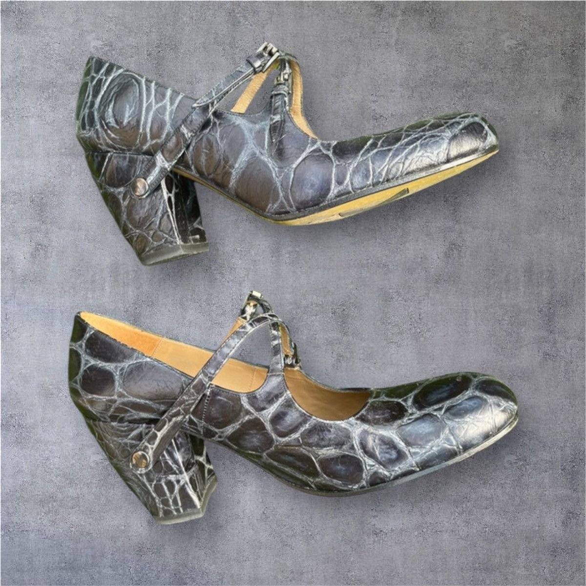 Other MUXART crocodile leather mary janes 38 Size US 7 / IT 37 - 6 Thumbnail