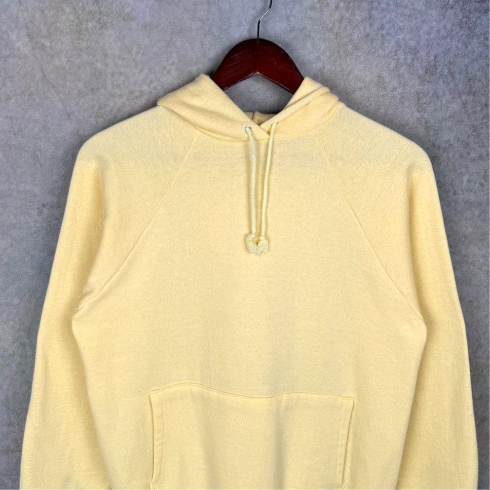 Vintage VTG 80s Blank Hoodie Sweatshirt Womens Sz L Yellow Size L / US 10 / IT 46 - 7 Thumbnail