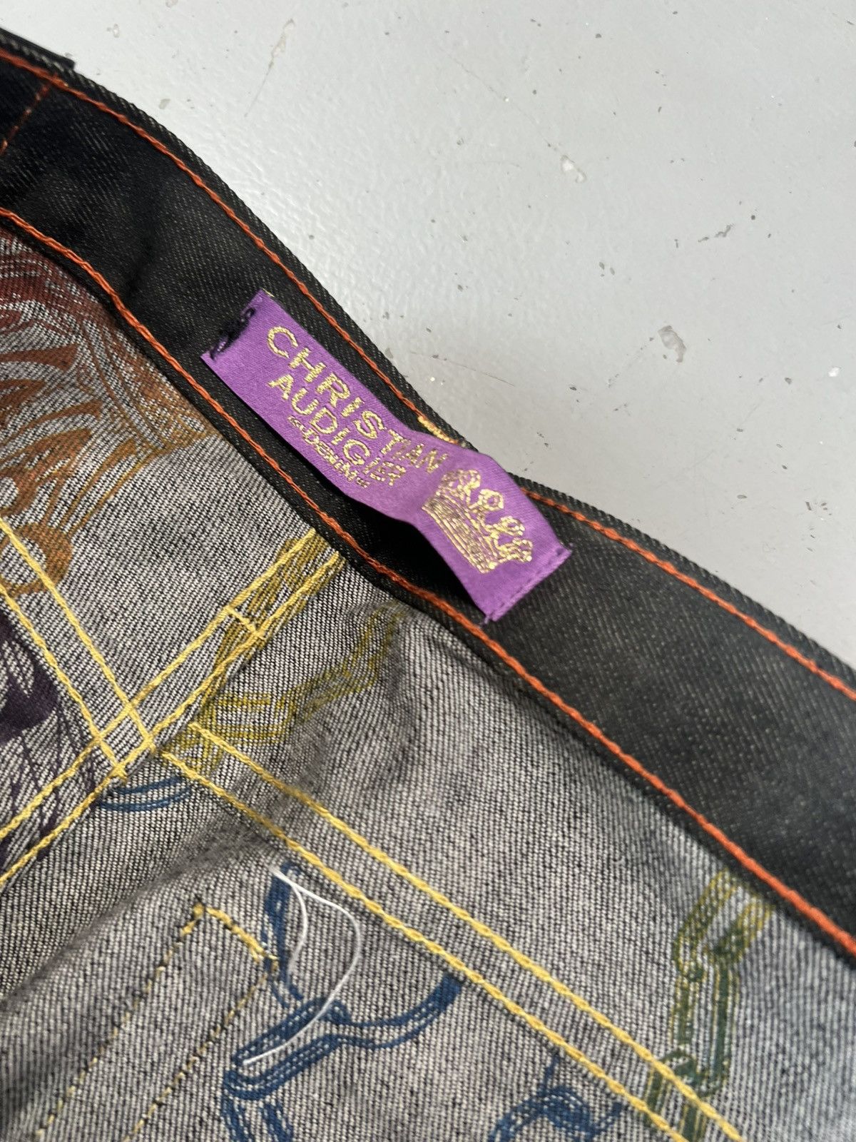 Christian Audigier Vintage super rare edhardy by Christian Audigher denim - 39 Size US 39 - 5 Thumbnail