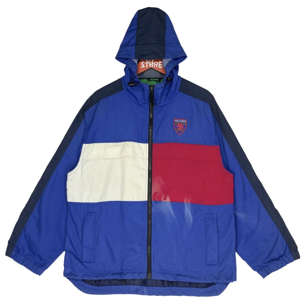 Tommy Hilfiger × Vintage Vintage Tommy Hilfiger Zipper Hoodie Jacket Blue Size US M / EU 48-50 / 2 - 1 Thumbnail
