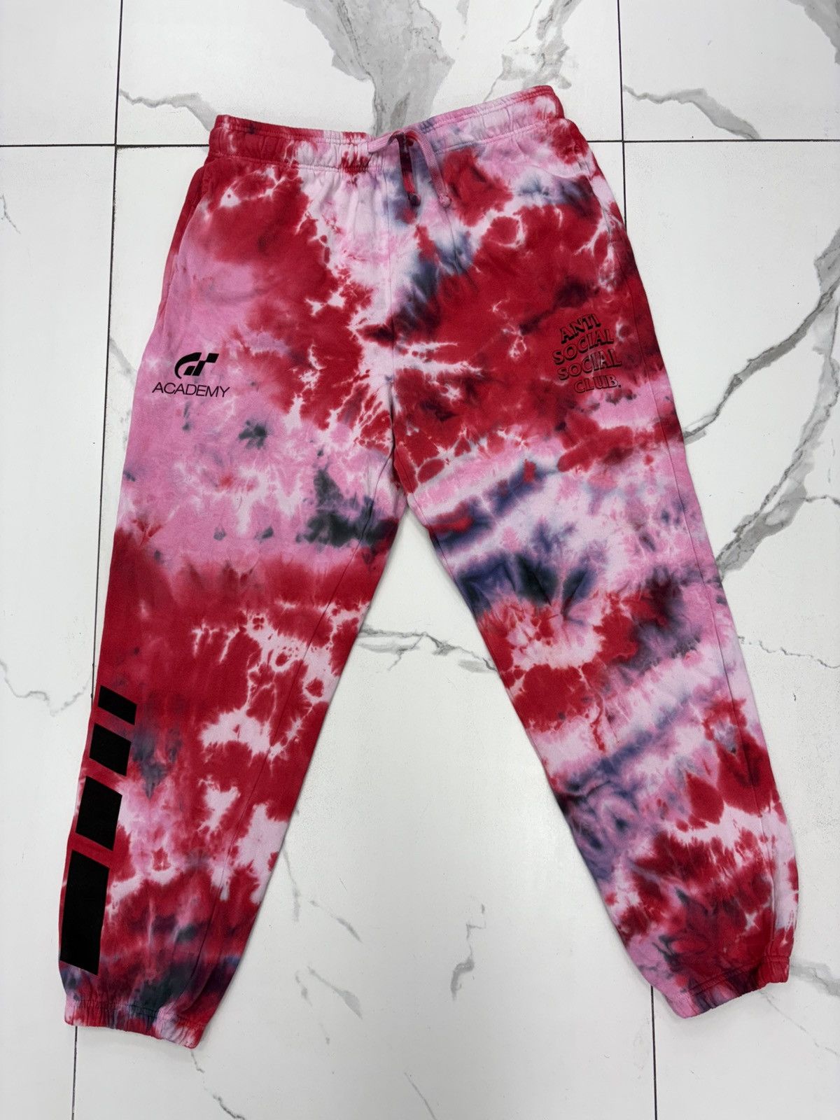 Anti Social Social Club Anti Social Social Club x Gran Turismo Dye Sweatpant “Red” Size US 36 / EU 52 - 1 Thumbnail