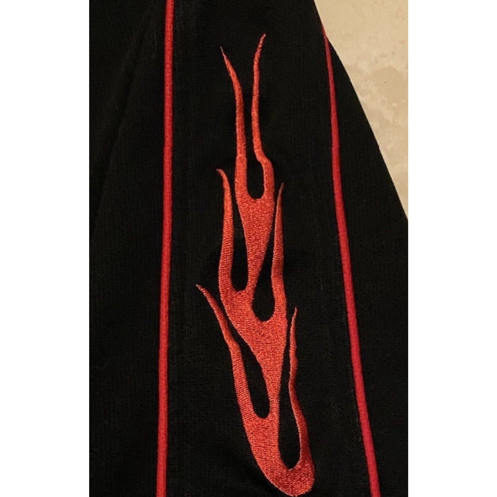 Vintage Vtg O’Reilly Fire Flames Polo Shirt XL Grunge Biker Skate Surf Jnco Punk 90s Y2K Size US XL / EU 56 / 4 - 4 Thumbnail