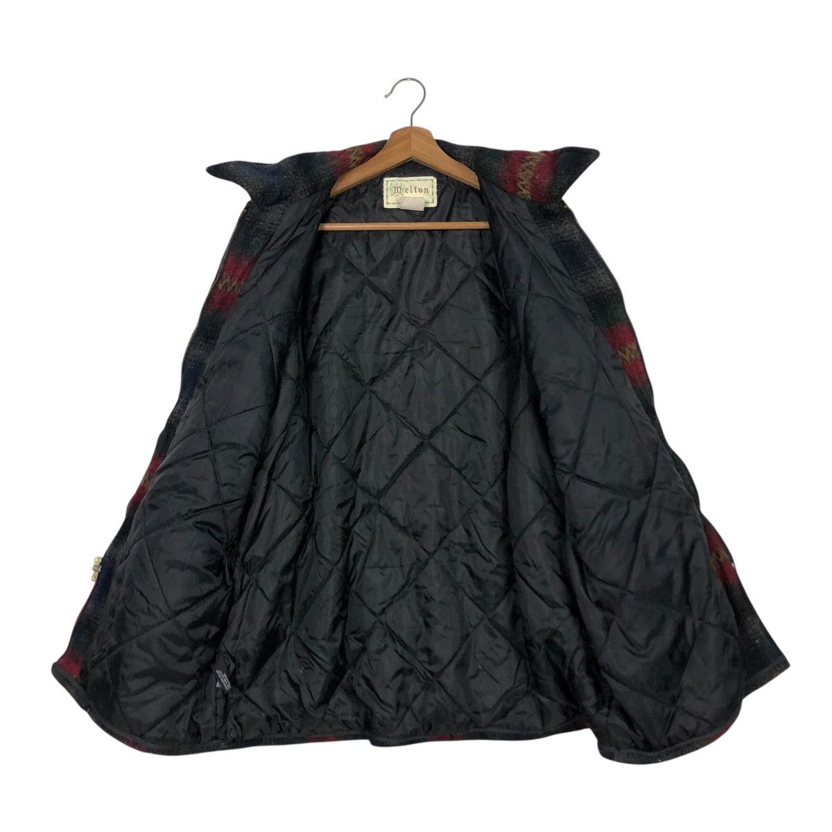 Vintage 📌Vintage Wool Work Jacket Melton Outer Wear Tartan Design Size US L / EU 52-54 / 3 - 14 Thumbnail