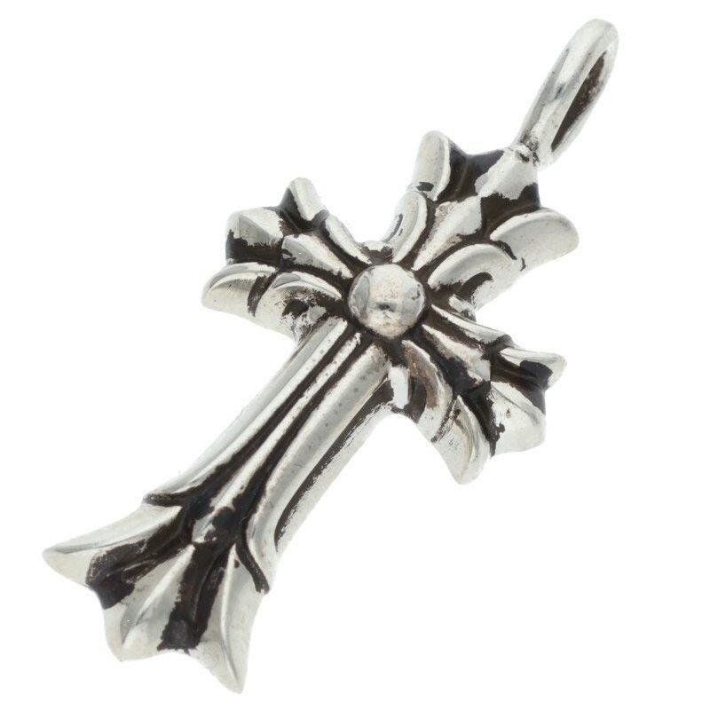 Chrome Hearts Chrome Hearts Double CH Cross Silver Necklace Size ONE SIZE - 1 Thumbnail