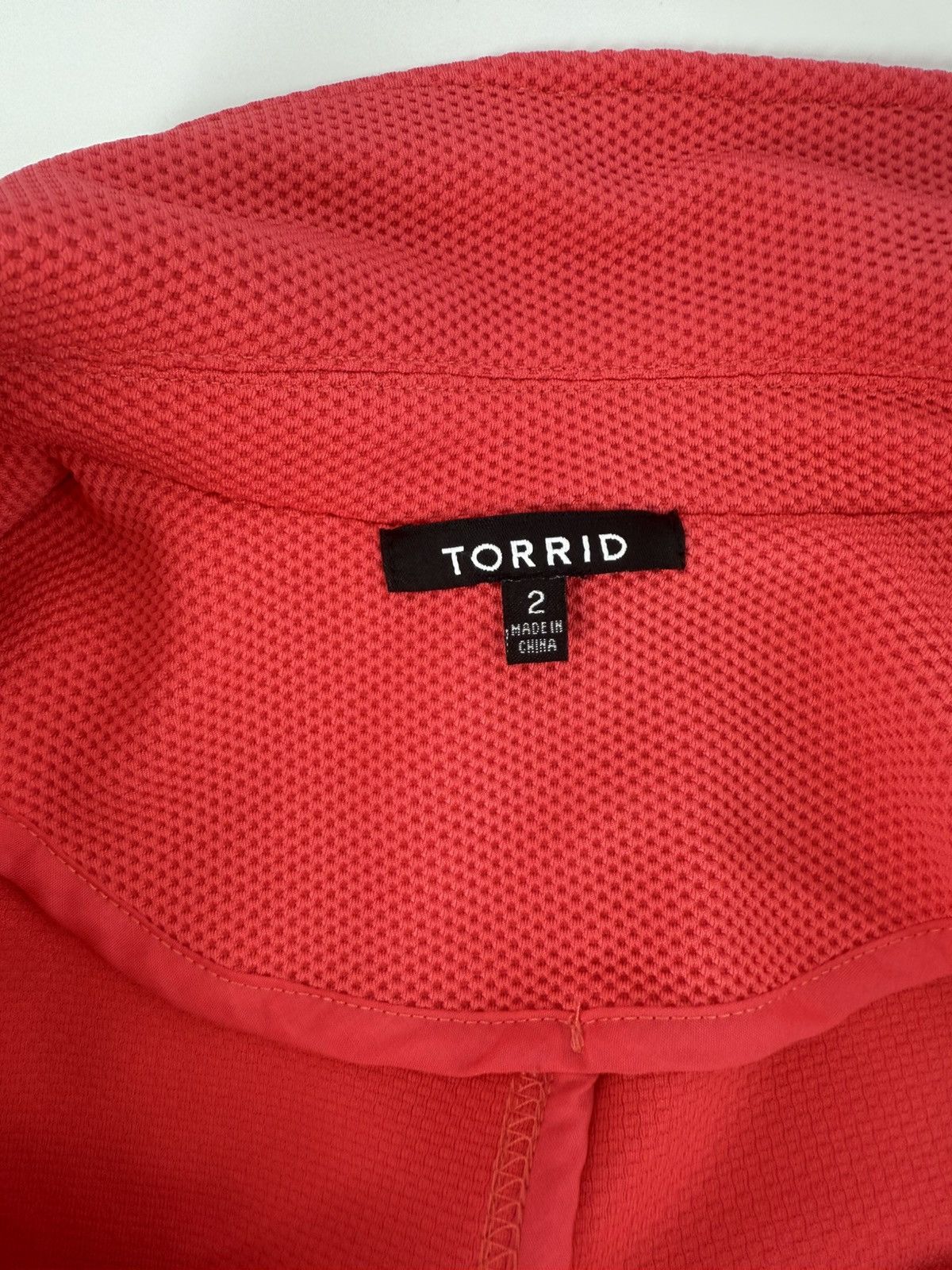 Torrid Torrid Women Plus Size 2 Texture Moto Jacket Neon Pink Zip Size XXL / US 16-18 / IT 52-54 - 8 Thumbnail