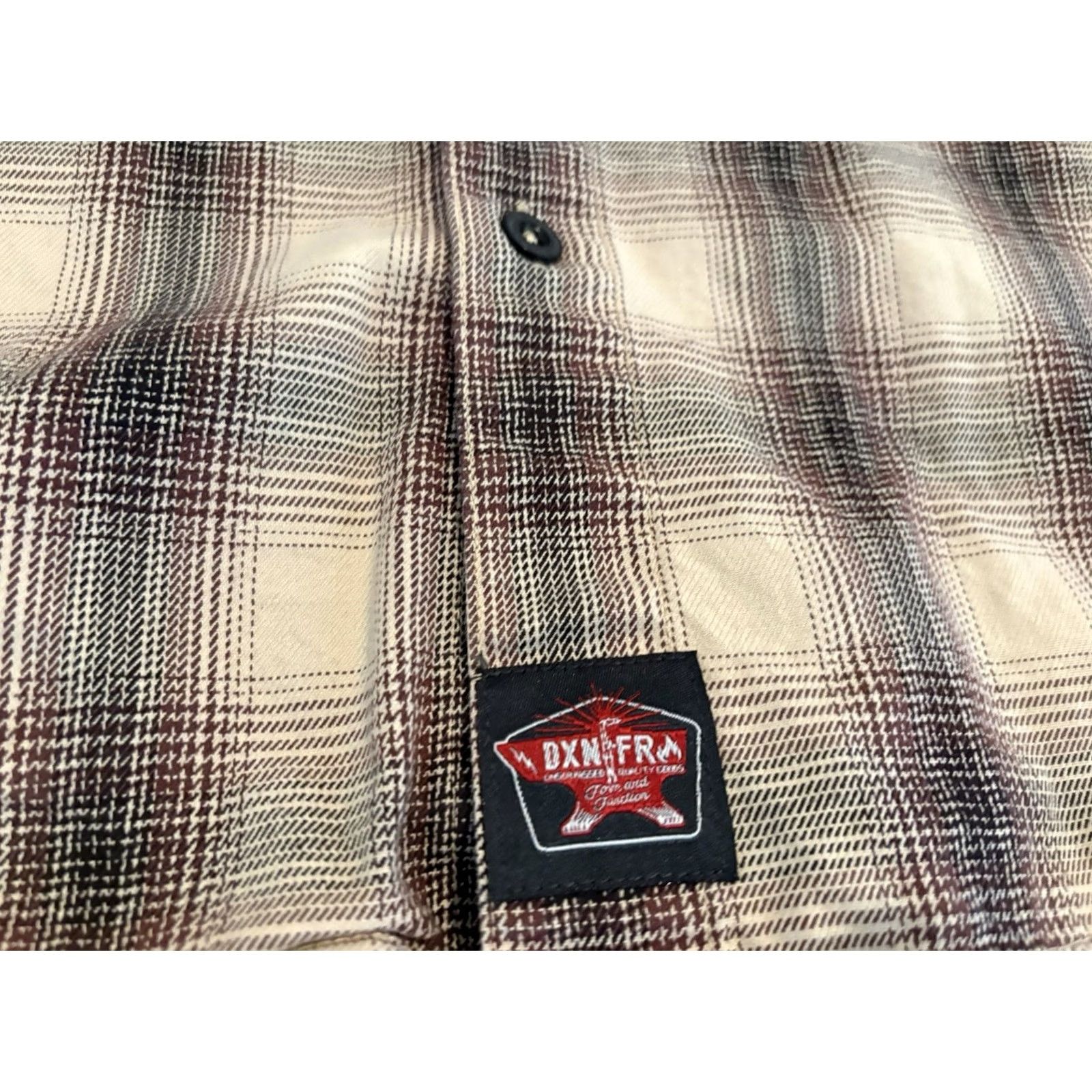 Vintage Dixxon Long Sleeve Button-Up Shirt Journeyman FR Flannel Brown Plaid Mens XL Size US XL / EU 56 / 4 - 3 Thumbnail
