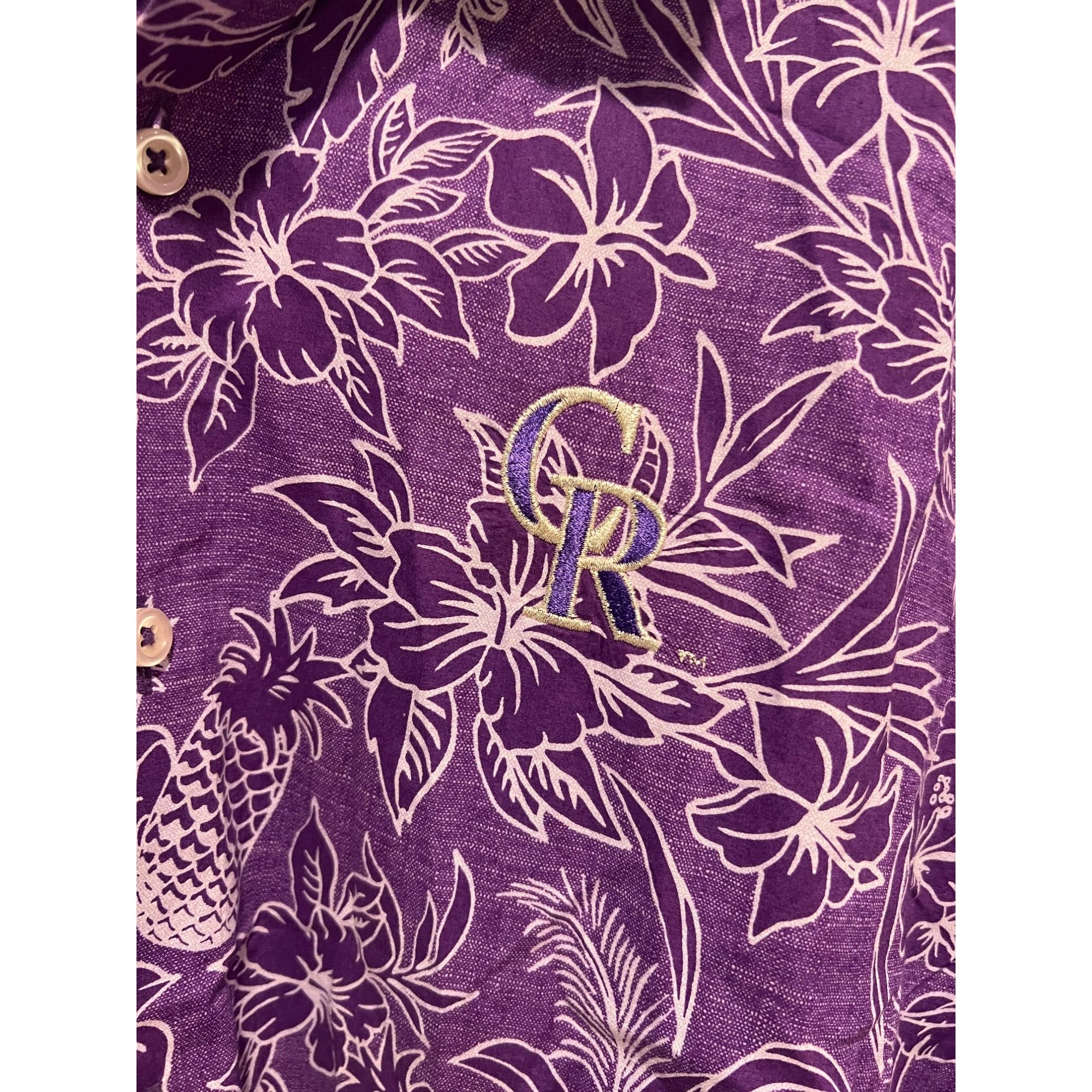 Tommy Bahama Tommy Bahama Colorado Rockies Short Sleeve Button Up Shirt - Size US XXL / EU 58 / 5 - 2 Thumbnail