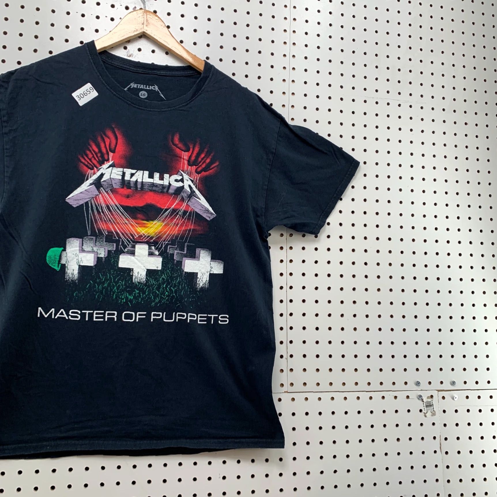 Etro Metallica Masters Of Puppet Shirt Mens M Band Music Blue Cotton Short Sleeve Crew Neck T-Shirt 21x27 Retro Unisex Adults Size US M / EU 48-50 / 2 - 4 Thumbnail