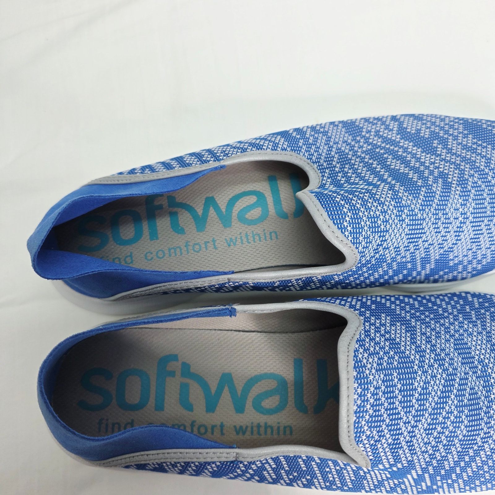 Other SoftWalk Simba Flat Blue Knit Low Top Slip On Sneakers Size US 12 / IT 42 - 8 Thumbnail