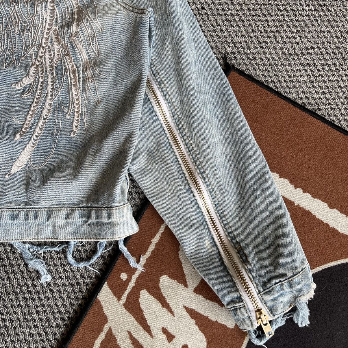 Japanese Brand Vintage Japanese Bondage Style Distressed Denim Jacket Size US M / EU 48-50 / 2 - 13 Thumbnail