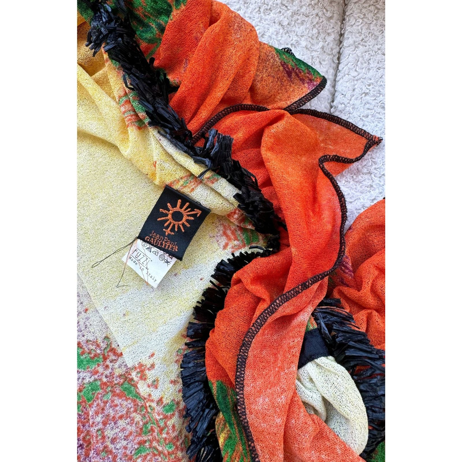 Jean Paul Gaultier Vintage Jean Paul Gaultier 1990s Psychedelic Palm Tree Dress Size S / US 4 / IT 40 - 8 Thumbnail