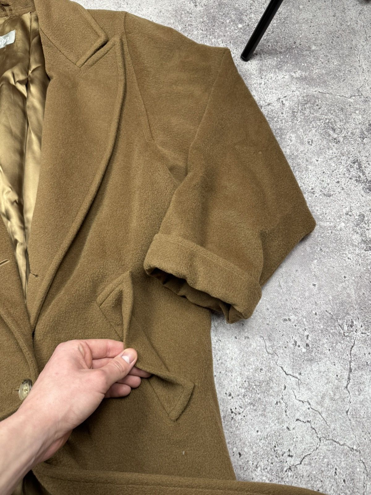Max Mara 💥Vintage Max Mara Double Breasted Collar Virgin Wool Coat Size L / US 10 / IT 46 - 8 Thumbnail