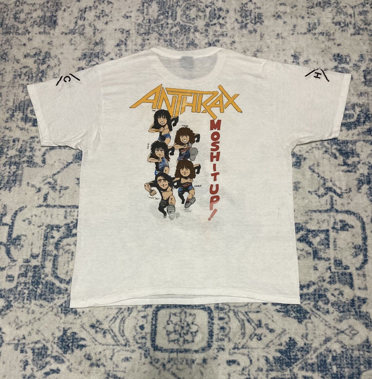 Band Tees Vintage 80’s Anthrax Size US L / EU 52-54 / 3 - 2 Thumbnail