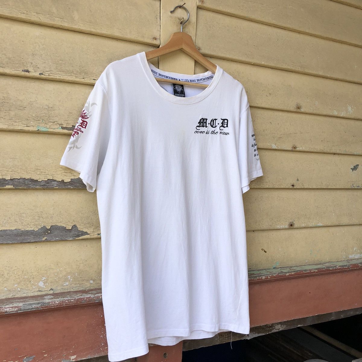Japanese Brand MCD More Core Division Embroided Tshirt Size US XL / EU 56 / 4 - 4 Thumbnail