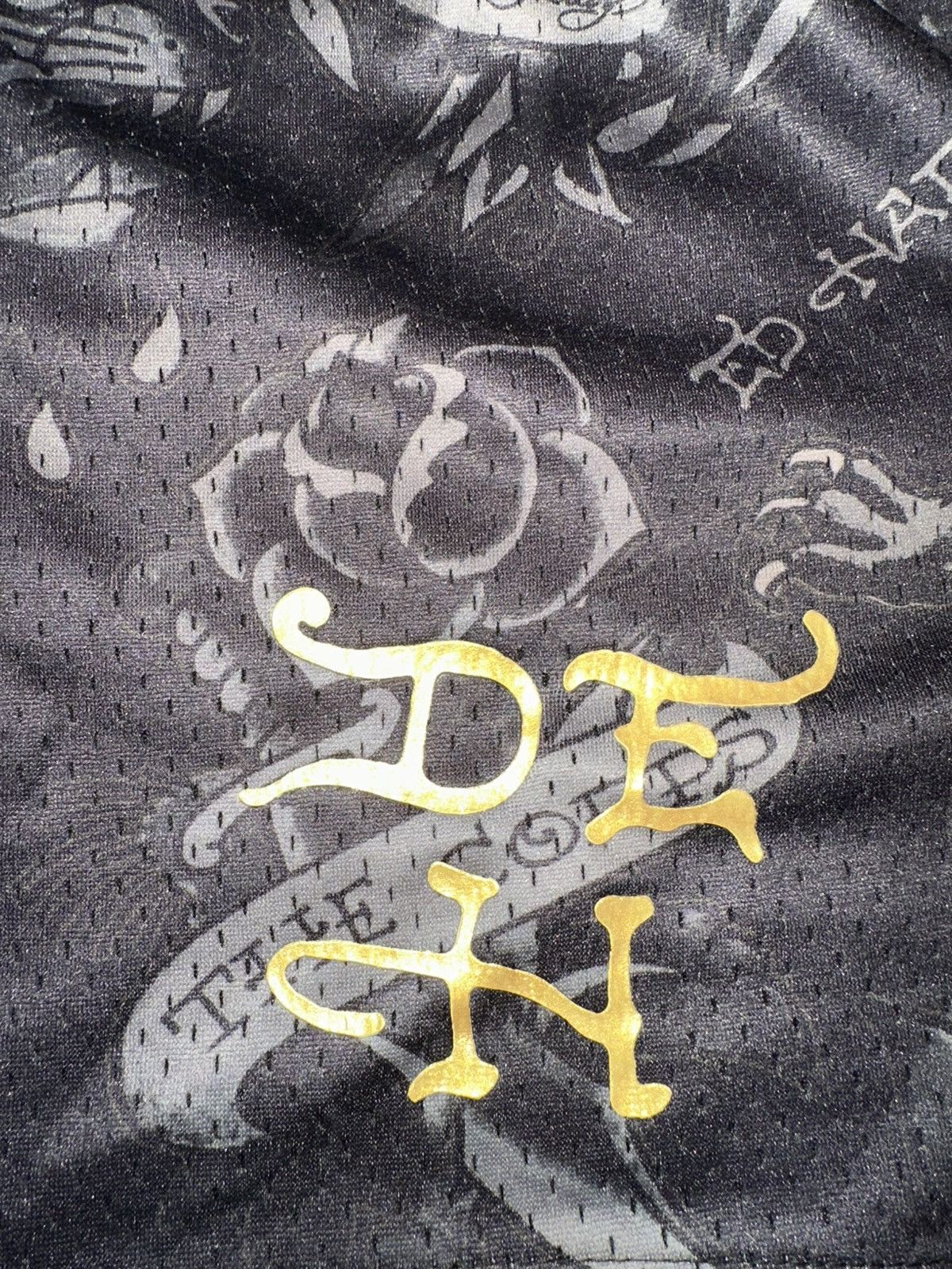 Ed Hardy Ed Hardy Mesh Shorts Mens XL Black Tattoo Graphic Y2K 2000s Size US 36 / EU 52 - 4 Thumbnail
