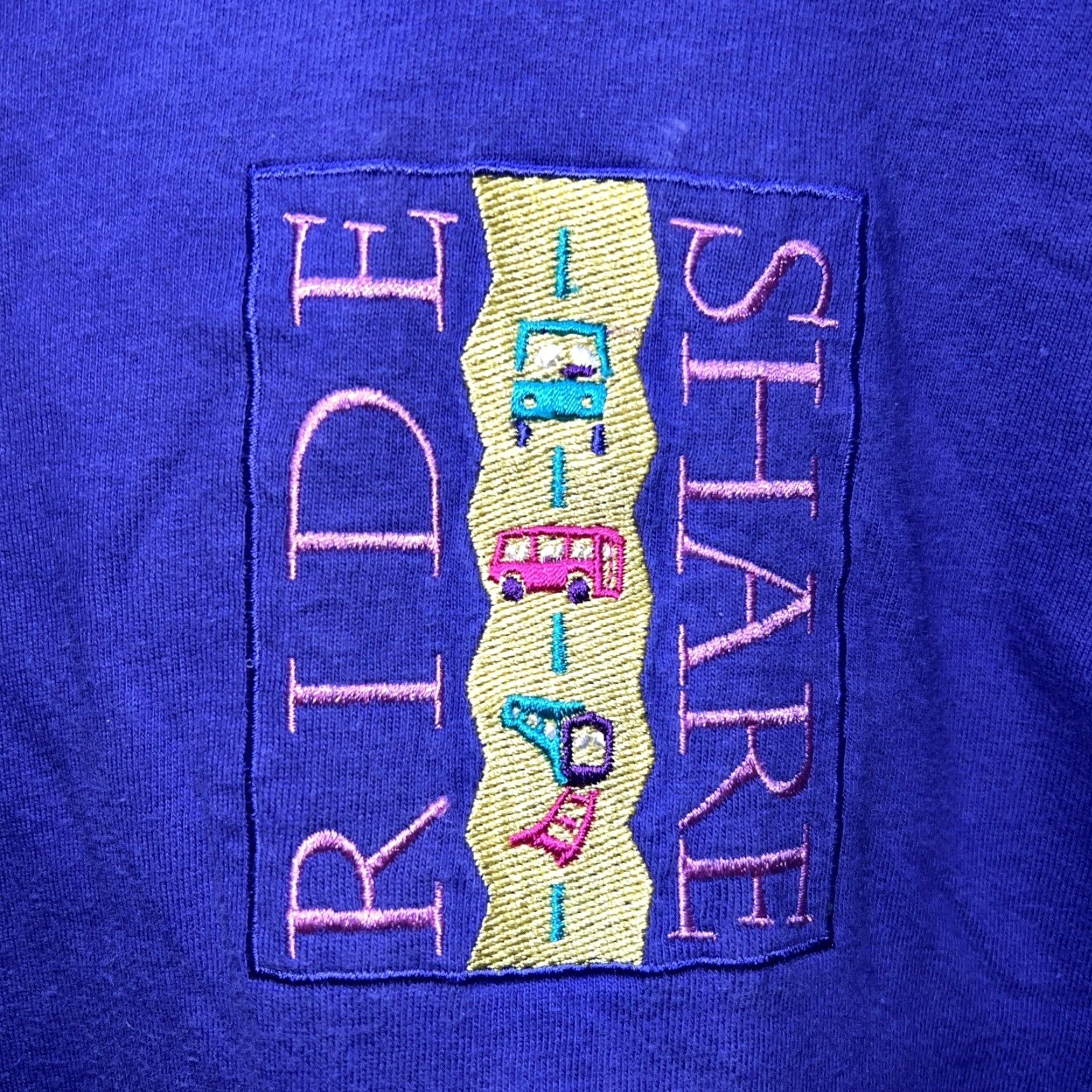 Hanes VINTAGE Hanes Purple Ride Share T-Shirt MENS XL USA Stitch Shirt Size US XL / EU 56 / 4 - 3 Thumbnail