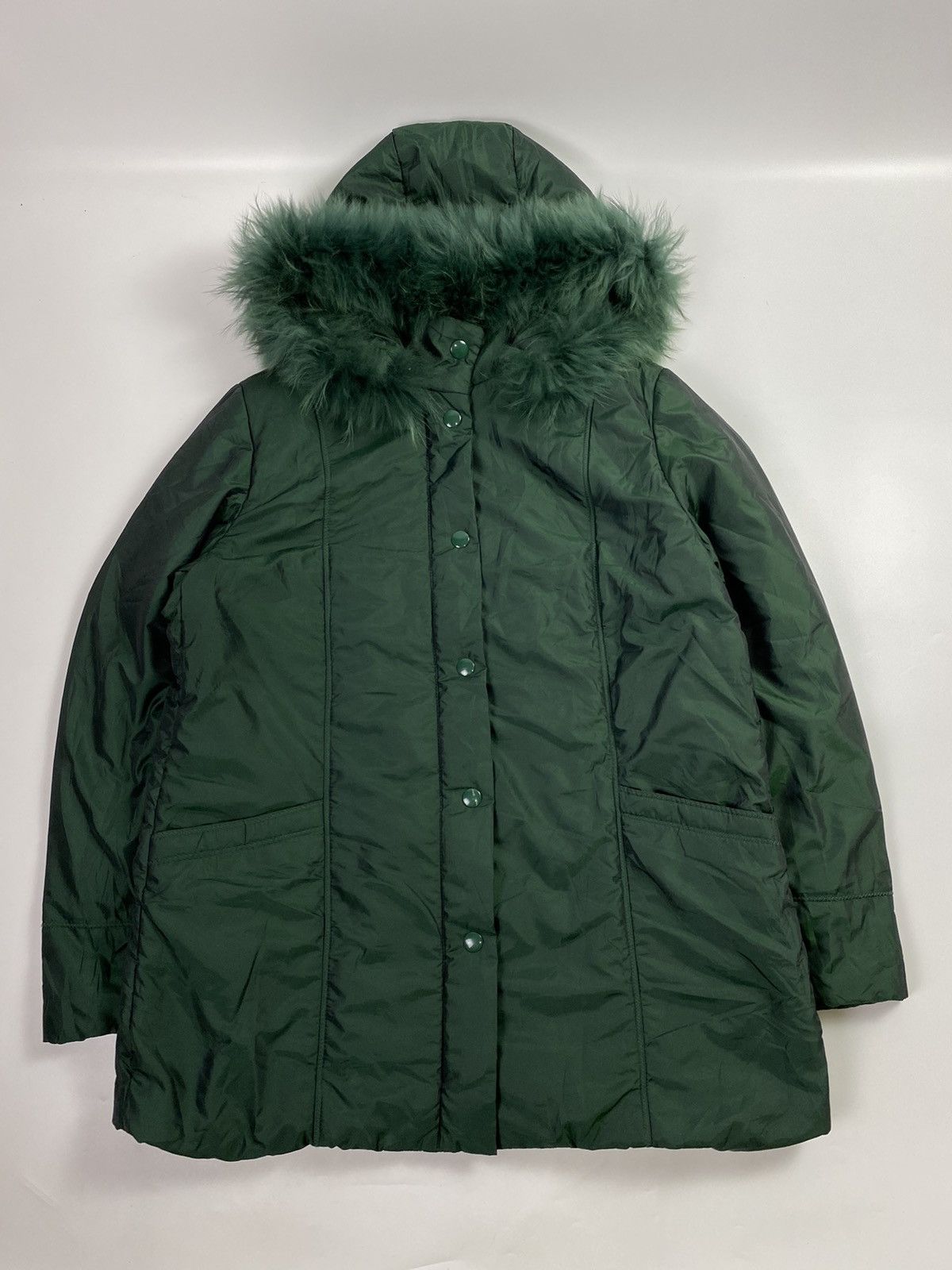 If Six Was Nine × Japanese Brand Down fur faux jacket emerald green ifsx style Size US L / EU 52-54 / 3 - 8 Thumbnail