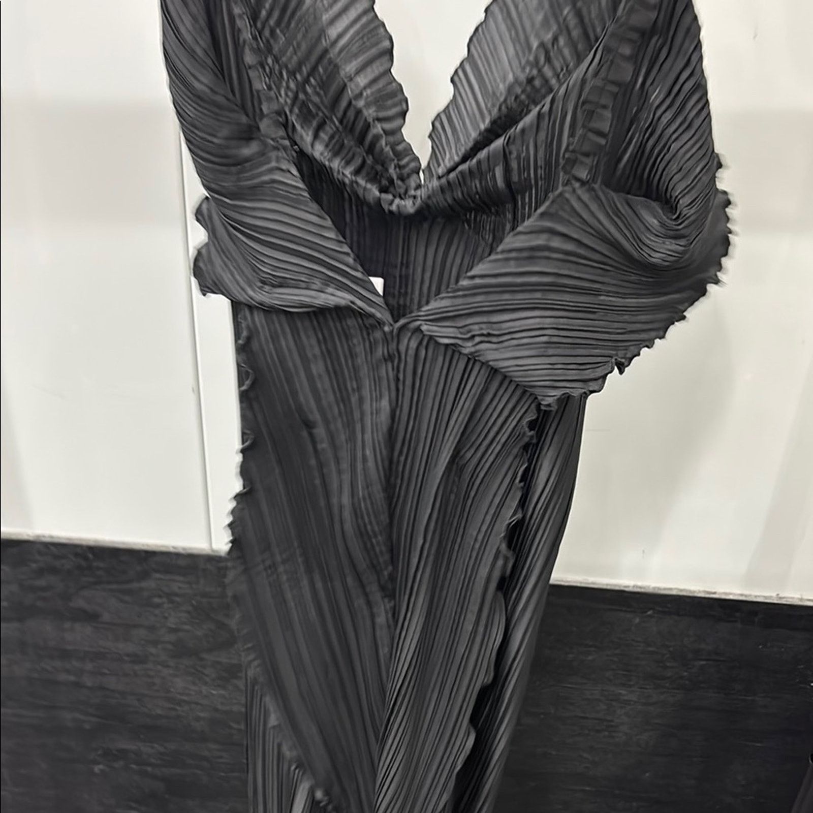 Other NWT Daphne Valente Elegant Black Pleated Dress WomenOne Size Size ONE SIZE - 4 Thumbnail