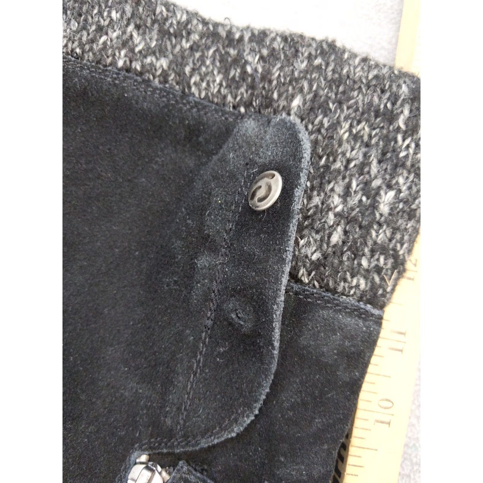 Vintage Baretraps Adele Boots Womens Size 10 Black Suede Mid-Calf Faux Fur Zip Winter Boots Size US 10 / IT 40 - 2 Thumbnail
