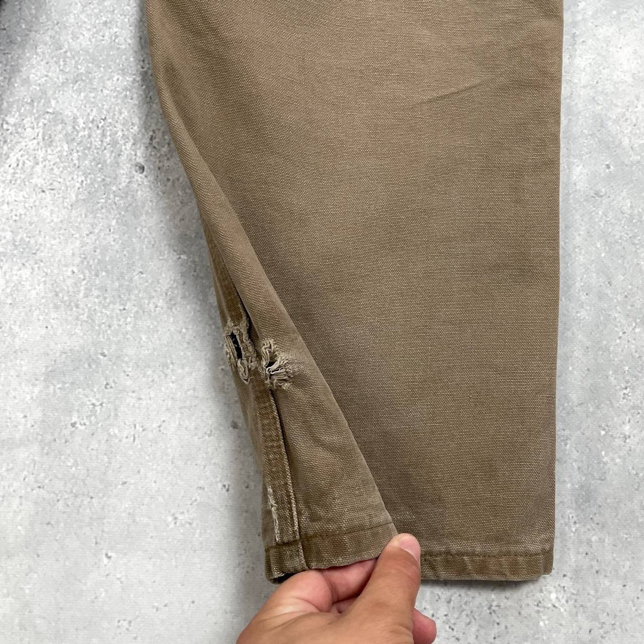 Carhartt Carhartt Carpenter Work Trashed Pants Brown W32 L28.5 Size US 32 / EU 48 - 20 Thumbnail