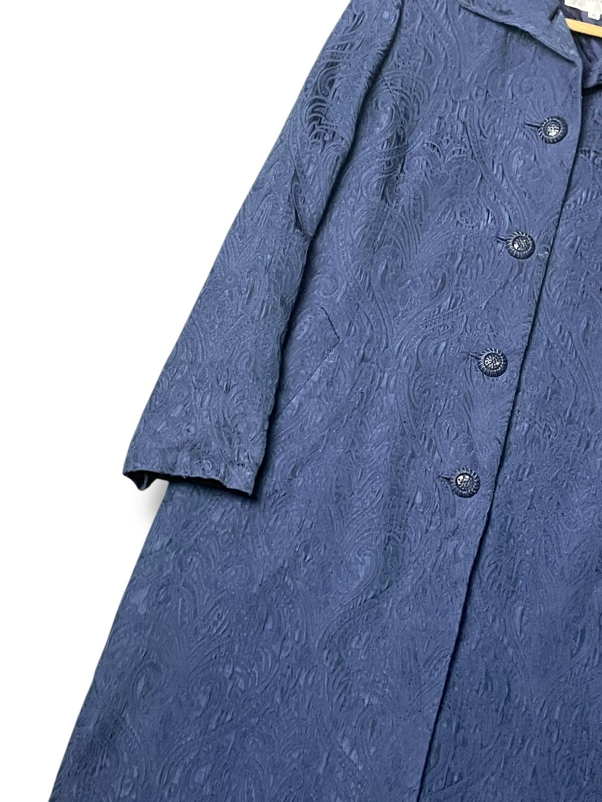 Japanese Brand × Vintage Jun Ashida Brand Embossed Long Coat (64) Size M / US 6-8 / IT 42-44 - 3 Thumbnail