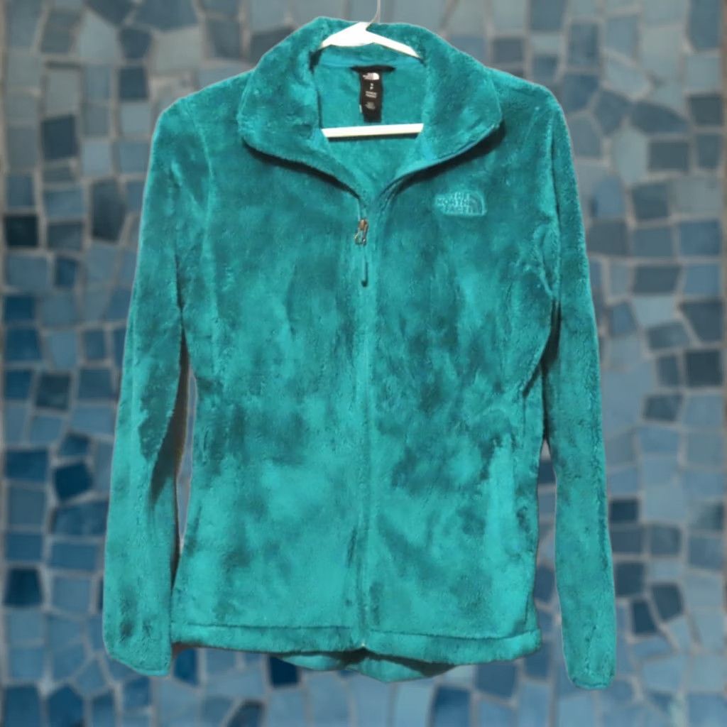 The North Face The North Face Jacket Women's S Teal Osito Fleece Full Zip Pockets Zippered Lined Casual Travel Size S / US 4 / IT 40 - 1 Thumbnail