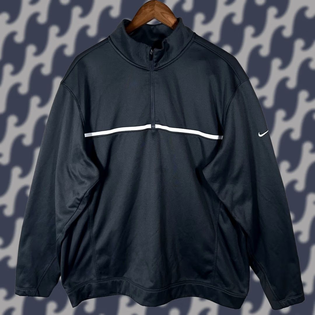 Nike Nike Golf Therma-Fit Mens XL 1/4 Zip Pullover Jacket Dark Gray Tour Performance S Sweatshirt Activewear Casual Golf Men XL Black Size US XL / EU 56 / 4 - 1 Thumbnail