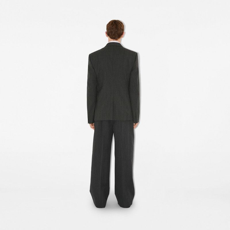 Burberry o1w1db10326 Wool Tailored Trousers in Dark Grey Size US 30 / EU 46 - 4 Thumbnail