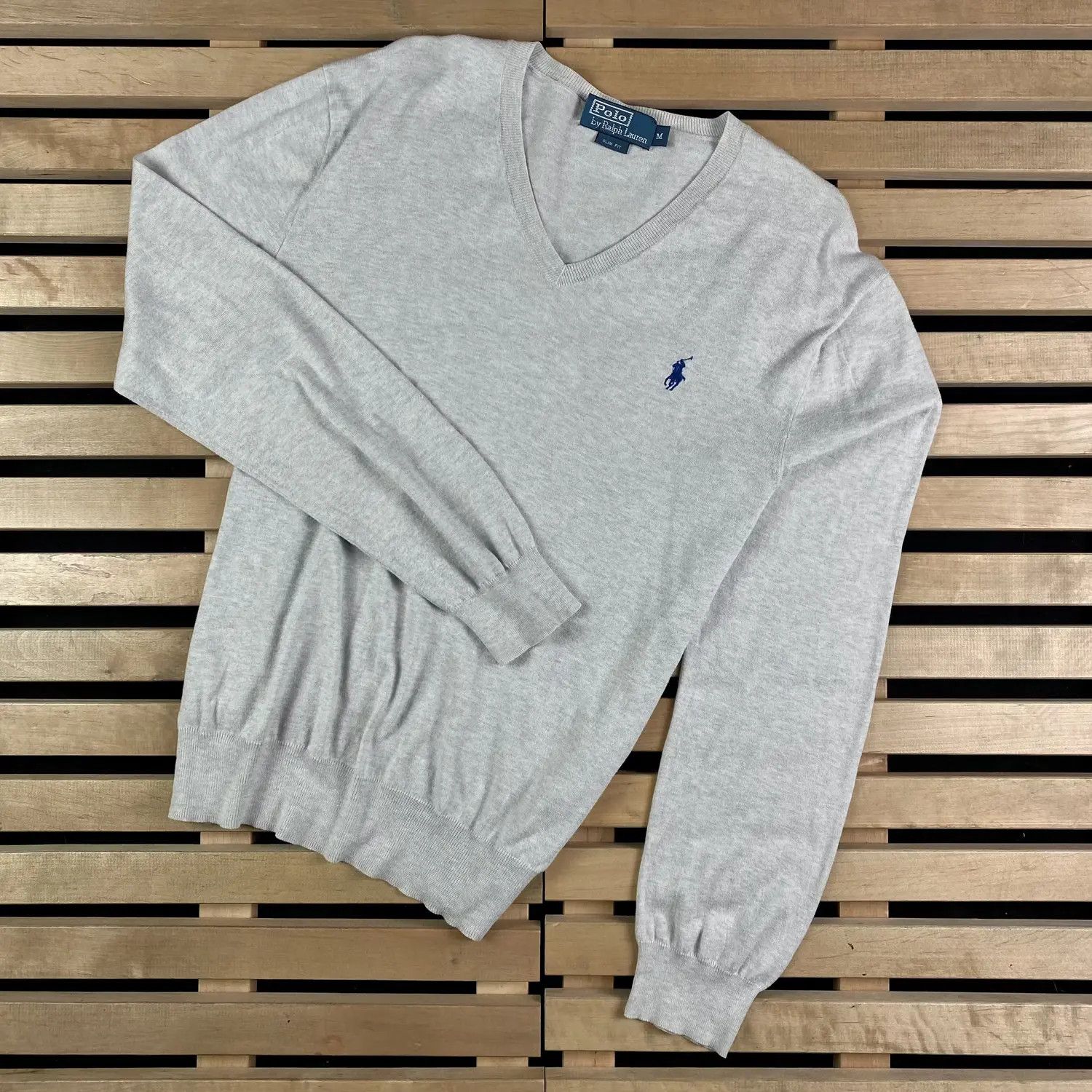 Polo Ralph Lauren Mens Jumper V Neck Polo Ralph Lauren Vintage Size M Size US M / EU 48-50 / 2 - 1 Thumbnail