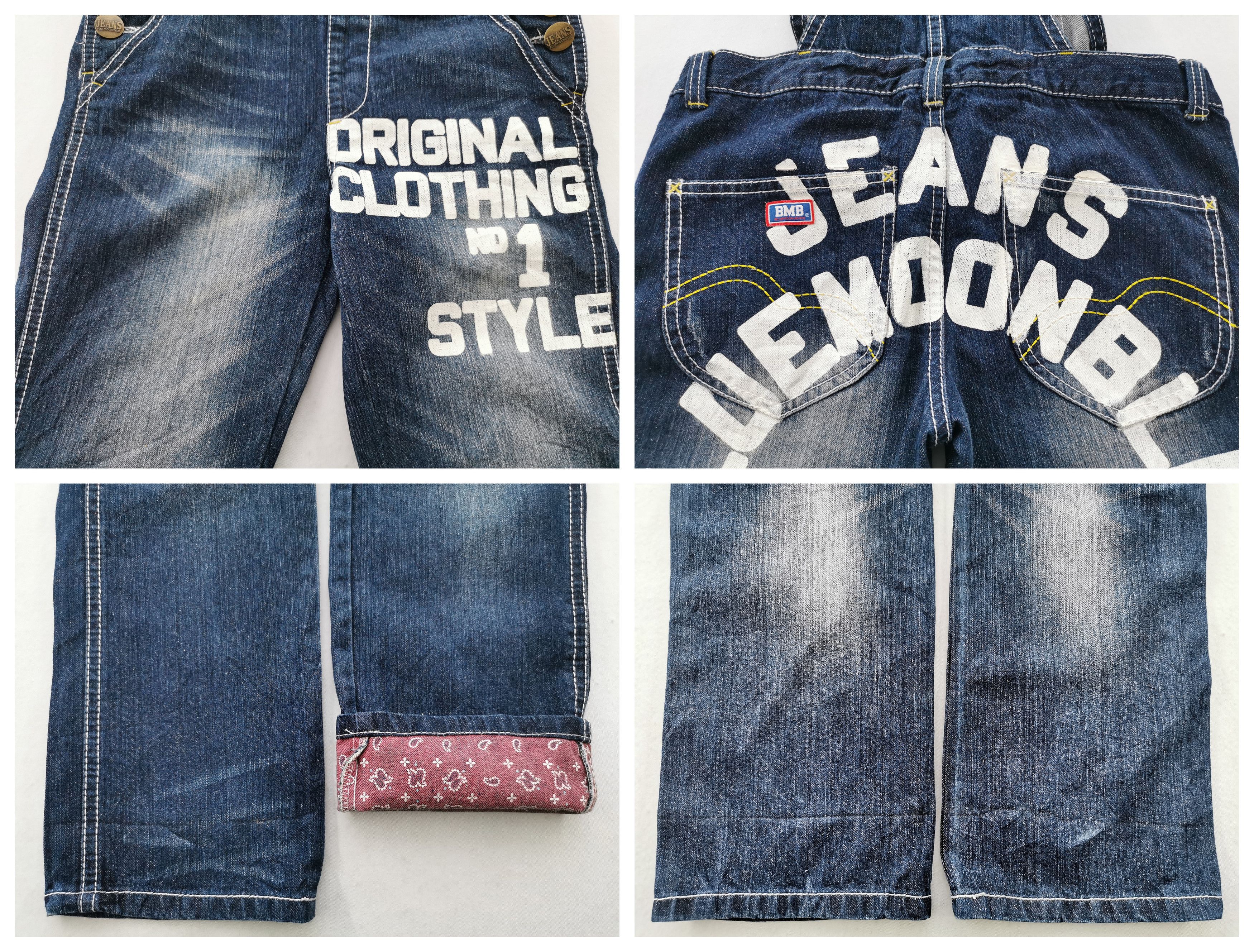 Japanese Brand Vintage 90s Blue Moon Blue Denim Overall Size M Waist 36 Size US 36 / EU 52 - 8 Thumbnail