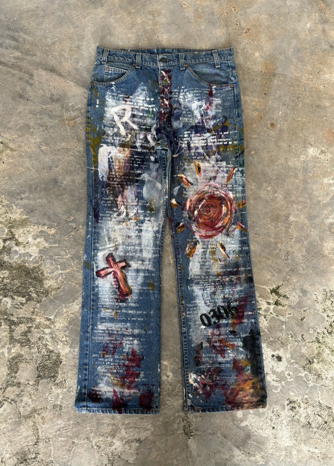Levi's Vintage Clothing Vintage Levis Orange Tab 517 Painter Art Denim Size US 34 / EU 50 - 2 Thumbnail