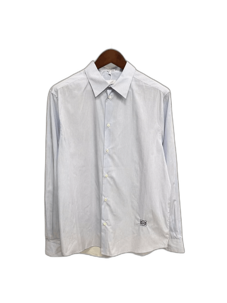 Loewe Striped Embroidered Logo Shirt