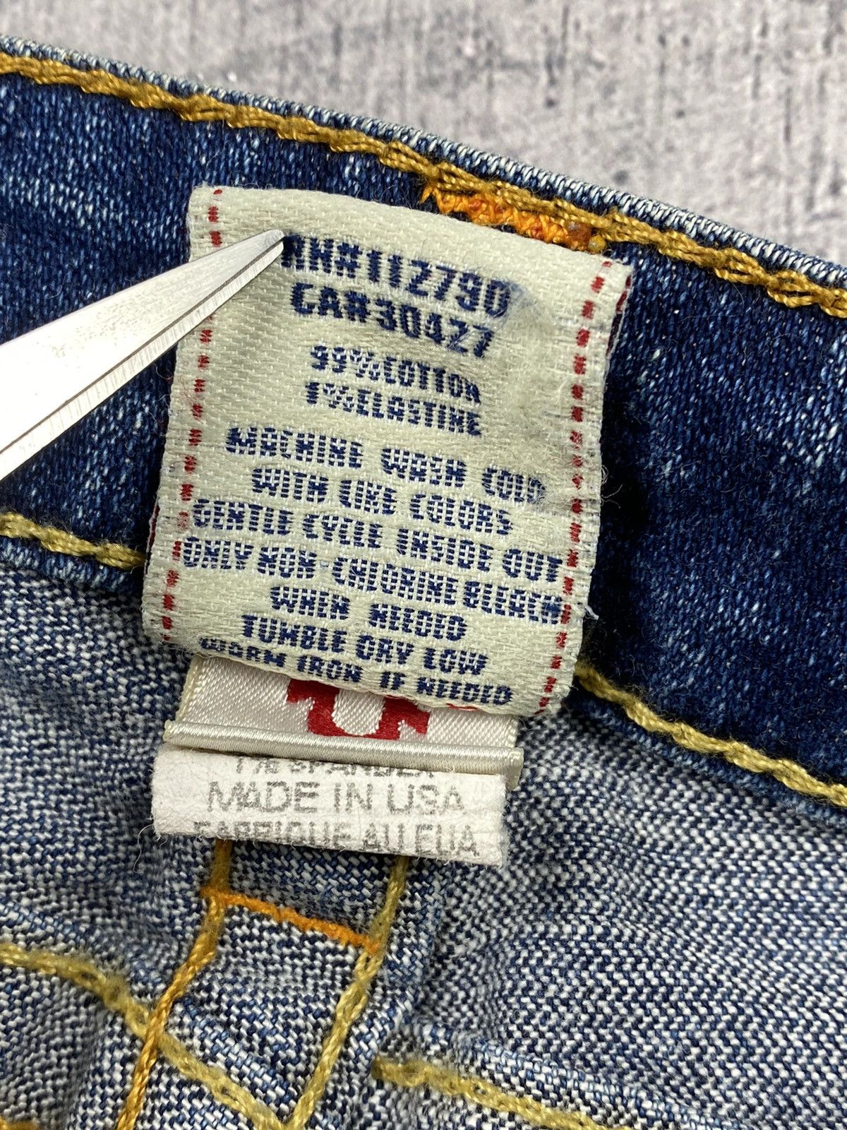 Japanese Brand × True Religion × Vintage Vintage True Religion Y2K Made in USA Jeans Size 29 Size 29" - 13 Thumbnail