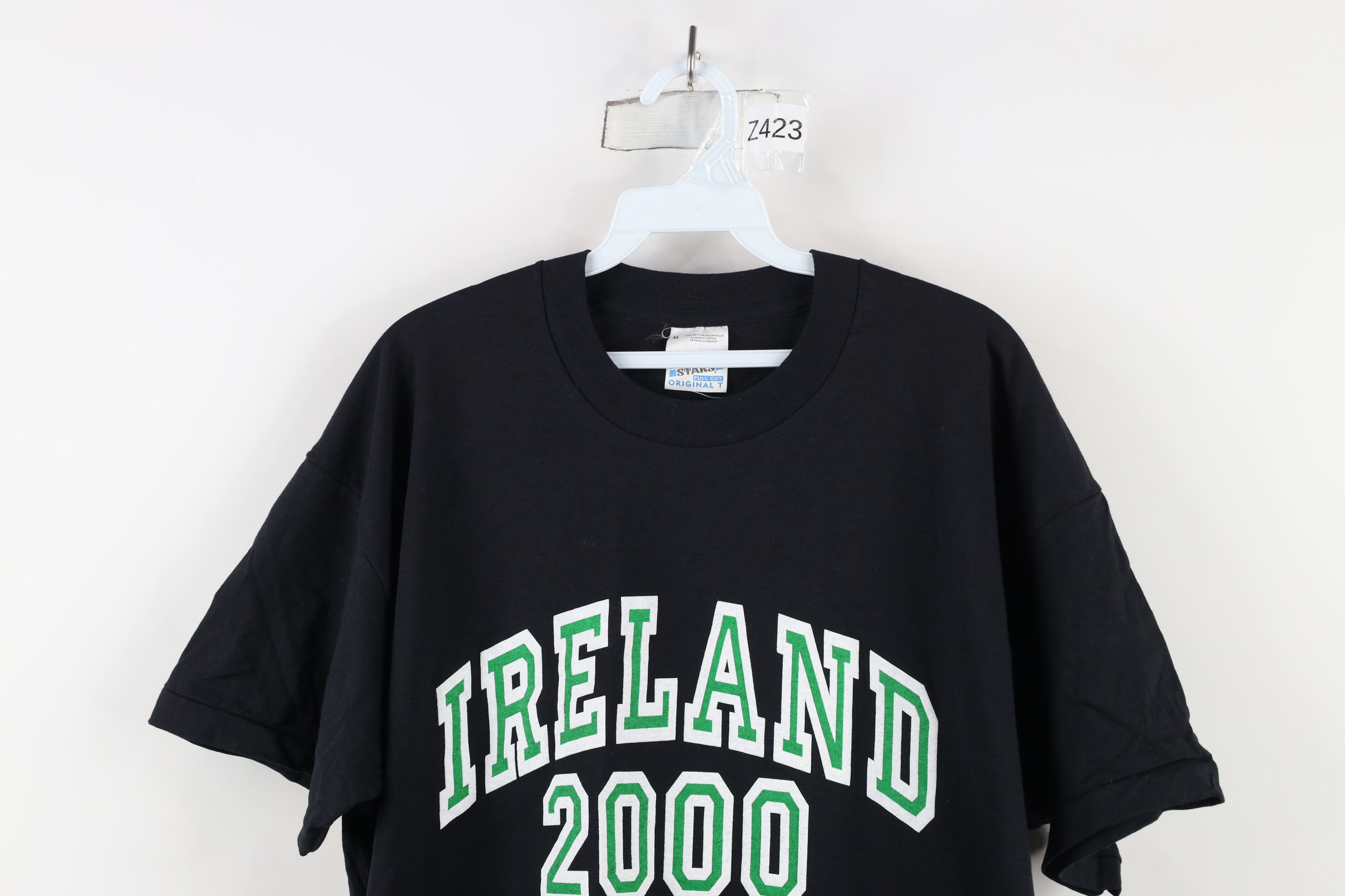 Vintage Vintage Y2K 2000 Streetwear Short Sleeve T-Shirt Black Size US XL / EU 56 / 4 - 2 Thumbnail