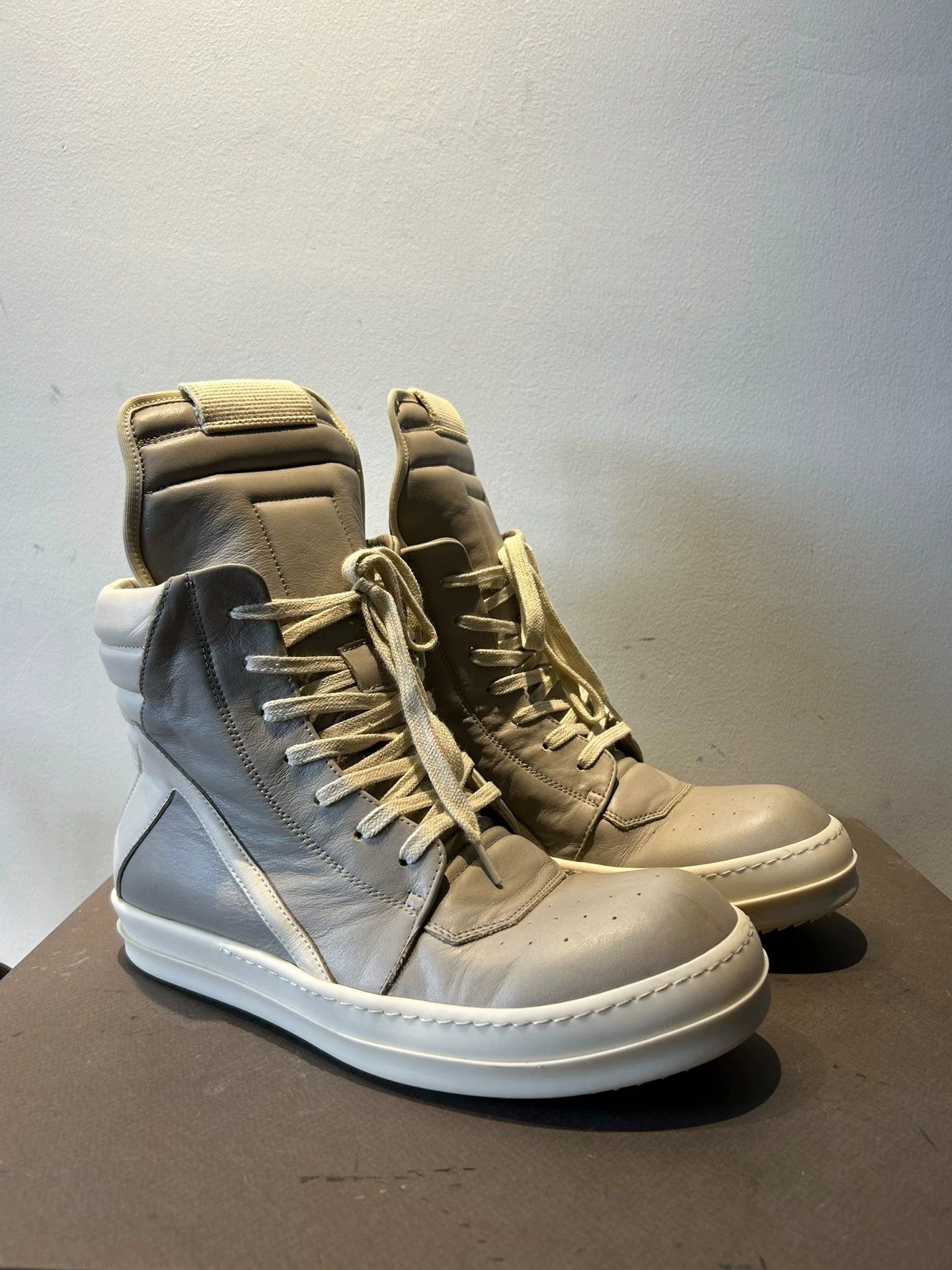 Rick Owens Rick Owens Ivory Triangle Shoes, new style, Size US 7 / EU 40 - 3 Thumbnail