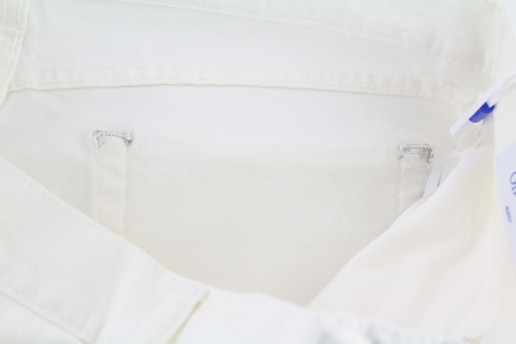 Off-White 90S LOGO W32 Straight Cotton Stretch Raw White 80237 Size US 32 / EU 48 - 12 Thumbnail