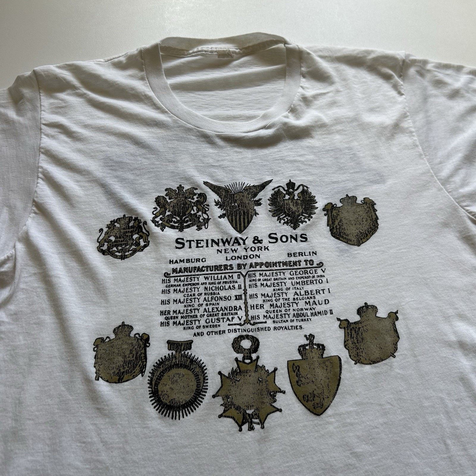 Vintage Vintage Steinway & Sons Pianos T Shirt Medium 70s 80s Promo Size US M / EU 48-50 / 2 - 2 Thumbnail